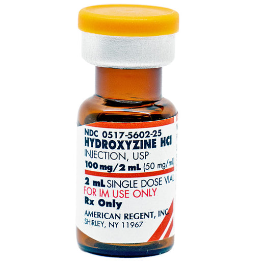 Hydroxyzine HCL Injection 50 mgmL Single Dose Vial 2 mL x 25Pack RX